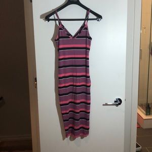 Express midi, striped tank dress